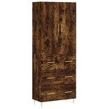 Highboard Smoked Oak 69.5x34x180 cm Engineered Wood 3195840