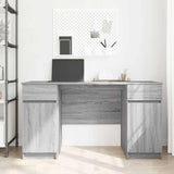 Desk with Drawer Grey sonoma 140 x 49 x 76 cm Engineered wood 3328512