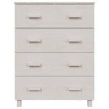 Sideboard HAMAR White 79x40x103.5 cm Solid Wood Pine 340425