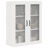 Wall Glass Cabinet PORTO White 80 x 31 x 100 cm Engineered Wood 885505