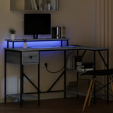 Desk with Drawer Grey Sonoma 120 x 79 x 86.5 cm Engineered Wood 859403