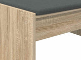 Hall Bench with Cushion Sonoma Oak 103 x 38 x 40 cm 891562