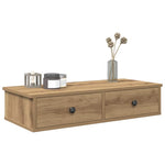 ZNTS Wall Shelf with Drawers Artisian Oak 80x31x17 cm Engineered Wood 859958