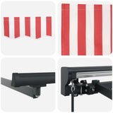 Manual Awning Frame with LEDs 4.5 x 3 m 3420885