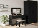 Dressing Table Black 83 x 40 x 70 cm Engineered Wood 865227