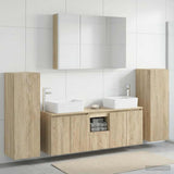 Bathroom Furniture Set 6 pcs Sonoma Oak 3407169