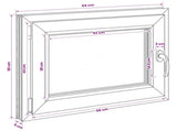 Basement Window RISOR 65 x 50 cm PVC and Glass 42047893