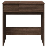 Dressing Table with Mirror Brown Oak 73x46.5x120 cm 848226