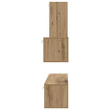Wall TV Cabinet Wall-mounted 4 pcs Artisan Oak Engineered Wood 3393467