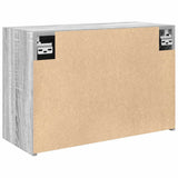 Bathroom Wall Cabinet Grey Sonoma 60x25x40 cm Engineered Wood 860072