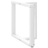Dining Table Legs T-Shaped 2 pcs White 70x35x cm Steel 4013057