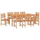 9 Piece Garden Dining Set Solid Wood Teak 3157192
