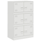 Sideboard White 67x39x107 cm Steel 841660