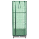 Raised Bed with Greenhouse Cover Rattan Look 40x40x123 cm 4015851
