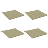 4-Piece Seat Cushions SOEST 4 pcs 100% Polyester Light Green 944936