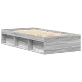 Bed Frame without Mattress Grey Sonoma 75x190 cm Small Single Small Single 3203850