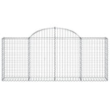 Arched Gabion Baskets 30 pcs 200x30x80/100 cm Galvanised Iron 3146106