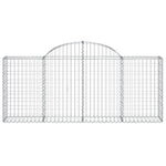 Arched Gabion Baskets 12 pcs 200x30x80/100 cm Galvanised Iron 3146099