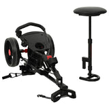 Golf Trolley with Seat Folding Black 95 x 69 x 114 cm Iron 42033588