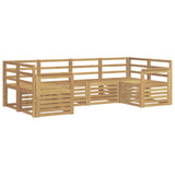 Outdoor Sofa Set 6 pcs White 245 x 128.5 x 73 cm 3392379