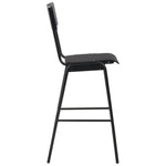 3 Piece Bar Set Steel Black 276849