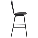 3 Piece Bar Set Steel Black 276849