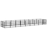 Outdoor Dog Kennel Steel 16.89 m 3124605