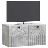 Wall-Mounted TV Cabinet Concrete Grey 59.5 x 31 x 30 cm 898198