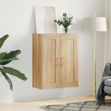 Wall Mounted Cabinet Sonoma Oak 69.5x34x90 cm Engineered Wood 830367