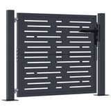 Garden Gate Anthracite 100x75 cm Steel Square Design 153190