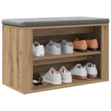 Shoe Rack Artisan oak 75 x 35 x 45 cm Engineered wood 881016