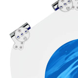 Soft-Close Toilet Seat 2 pcs Blue Drop 44 x 38 cm MDF board 3414543