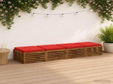 4-Piece Seat Cushions SOEST 4 pcs 100% Polyester Red 944926