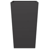 ZNTS Garden Planters Black 2 pcs 45x45x75 cm Steel 851095