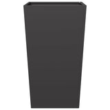 Garden Planters Black 2 pcs 45x45x75 cm Steel 851095