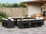 Garden Dining Set Black, Cream White 3211206