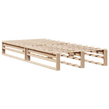 Bed Frame without Mattress 90x190 cm Single Solid Wood Pine 850860