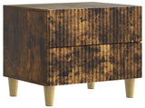 Bedside Cabinet Smoked Oak 43 x 34.5 x 48 cm Engineered Wood 894535