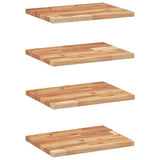 Floating Shelves 4 pcs 60x30x2 cm Oil Finished Solid Wood Acacia 3279530