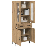 Highboard with Drawer 2 pcs Artisan Oak Engineered Wood 3415951