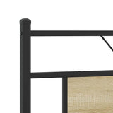 Metal Bed Frame without Mattress Sonoma Oak 160x200 cm 3325097