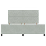 ZNTS Bed Frame Light Grey 180x200 cm Velvet 3344891