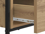 Desk with Storage Artisan Oak 120 x 50 x 75 cm 8008001