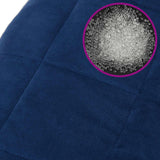 Weighted Blanket Blue 138x200 cm Single 6 kg Fabric 350736
