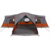 Tent 16-Person with Roof Grey and Orange 680 x 510 x 210 cm 42004007
