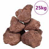 Volcanic Rocks 25 kg Red 10-30 cm 3217187