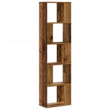 Bookcase 5-Tier Old Wood 45x23,5x162,5 cm Engineered Wood 852787