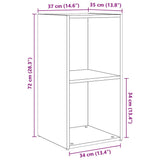 TV Cabinet Set Wall-mounted 8 pcs Black Oak Engineered Wood 3393274