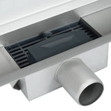 Wall Mounted Shower Drain Silver 90 cm Stainless Steel 304 42015995