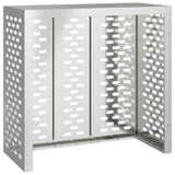 Air Conditioner Cover Silver 110 x 50 x 105 cm Galvanised Steel 865916